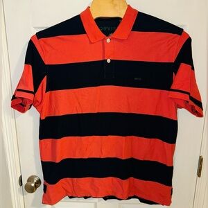 ORVIS Charlie Brown Striped XL Polo Shirt Fishing Outdoor Fashion
